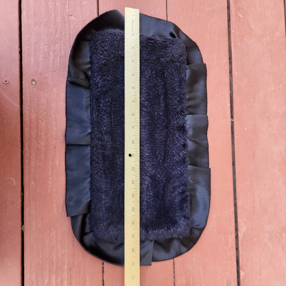 MINKY COUTURE Baby Burp Cloth Security Blanket Black Motorcycle Print Ruffle - Picture 7 of 10